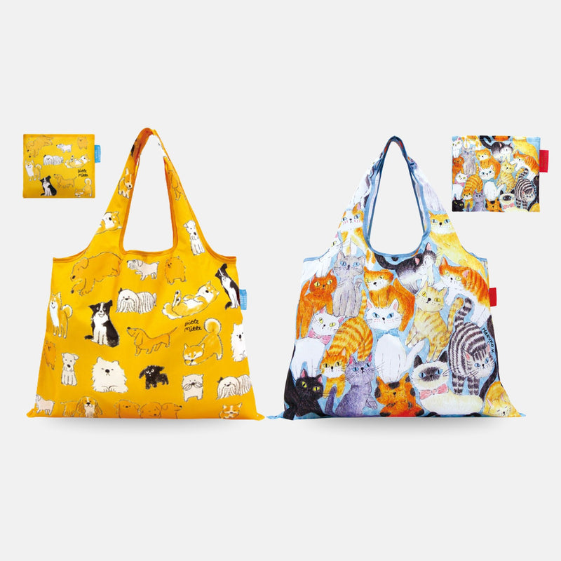 【新品】犬猫デザイン ショッピングバッグ