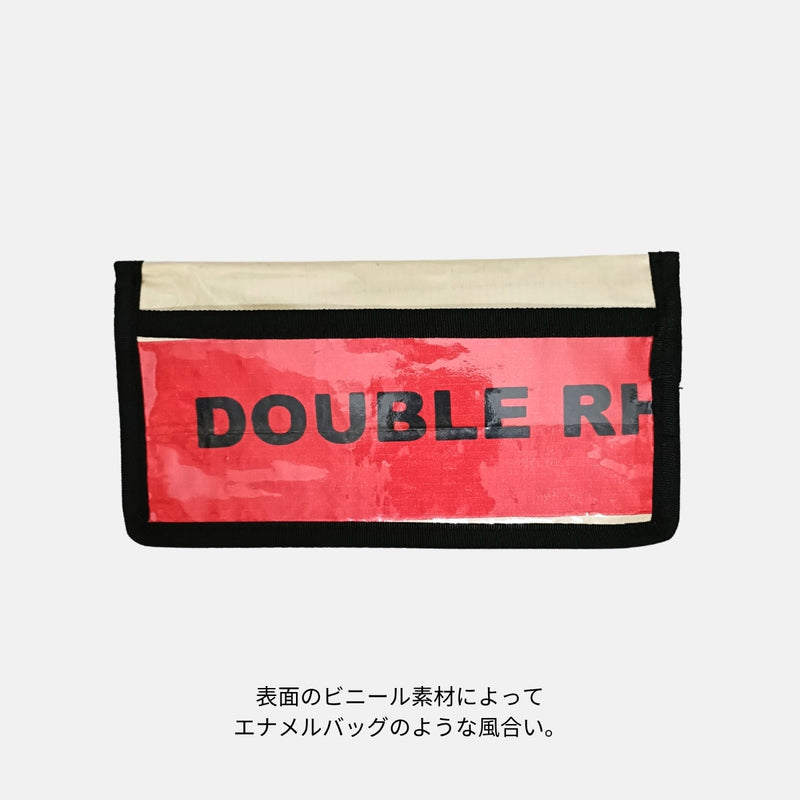 アップサイクルウォレット(レッド×ブラック)長財布《JU-22-25》