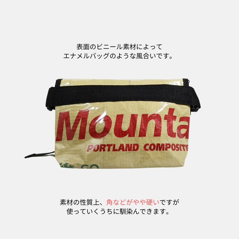 A5対応セメント袋リメイクショルダーバッグ/アップサイクル《MY-76-25》
