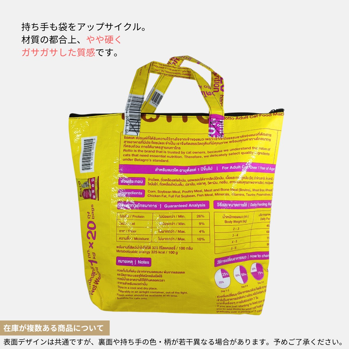 マチ付きファスナートートバッグ シルバータビー系《AU-35-25》