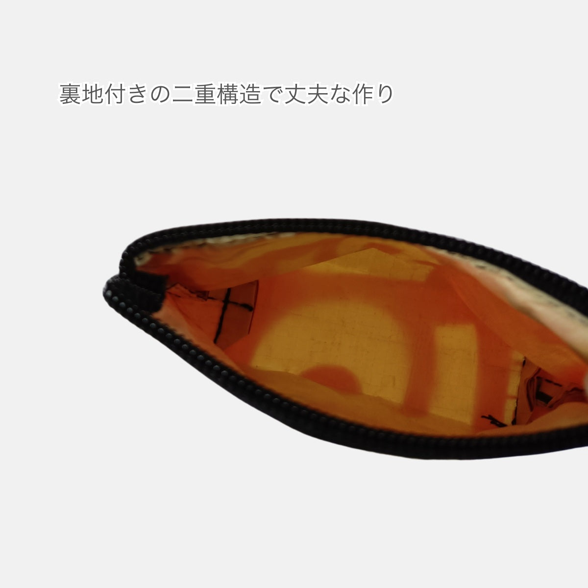 《レッド》一点モノ・マチ付きセメント袋リメイクポーチ(手のひらサイズ)