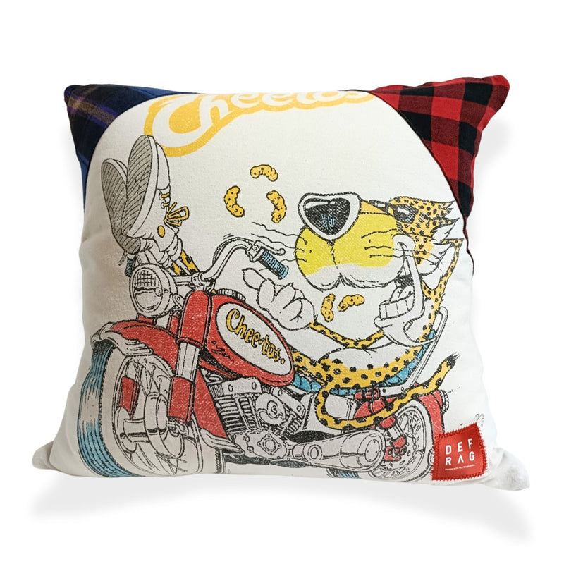【カバー&クッションセット】チートス古着リメイククッション DEFRAG :Cheetos
