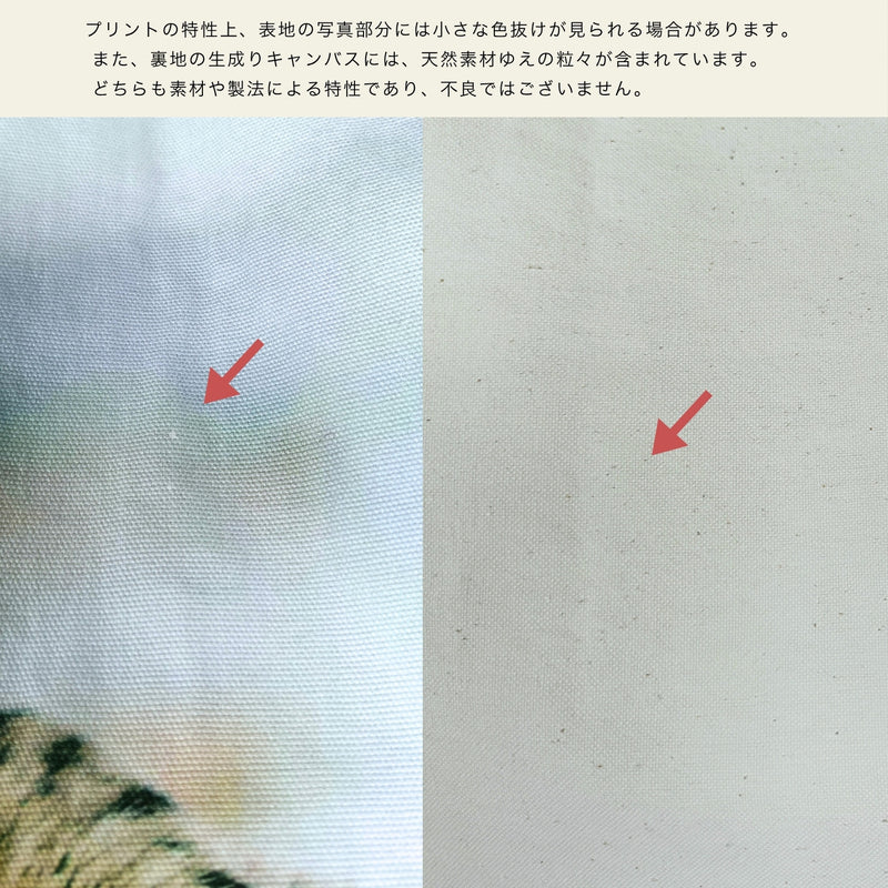 猫フォト キャンバス大判トートバッグ(PUレザー持ち手)