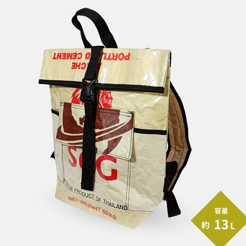 セメント袋アップサイクルリュック 13L《ap-22-25》