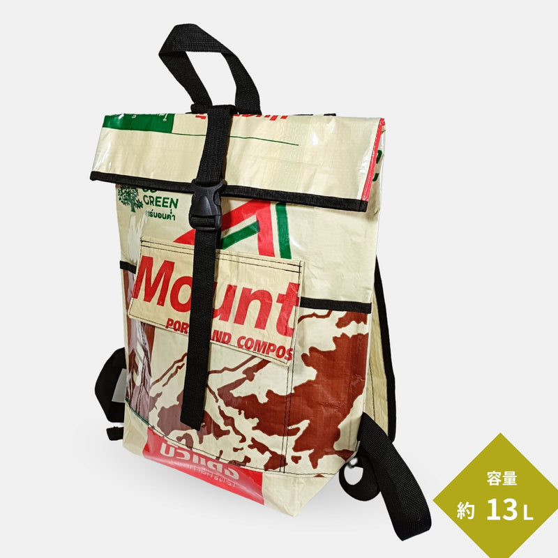 セメント袋アップサイクルリュック 13L《ap-28-25》