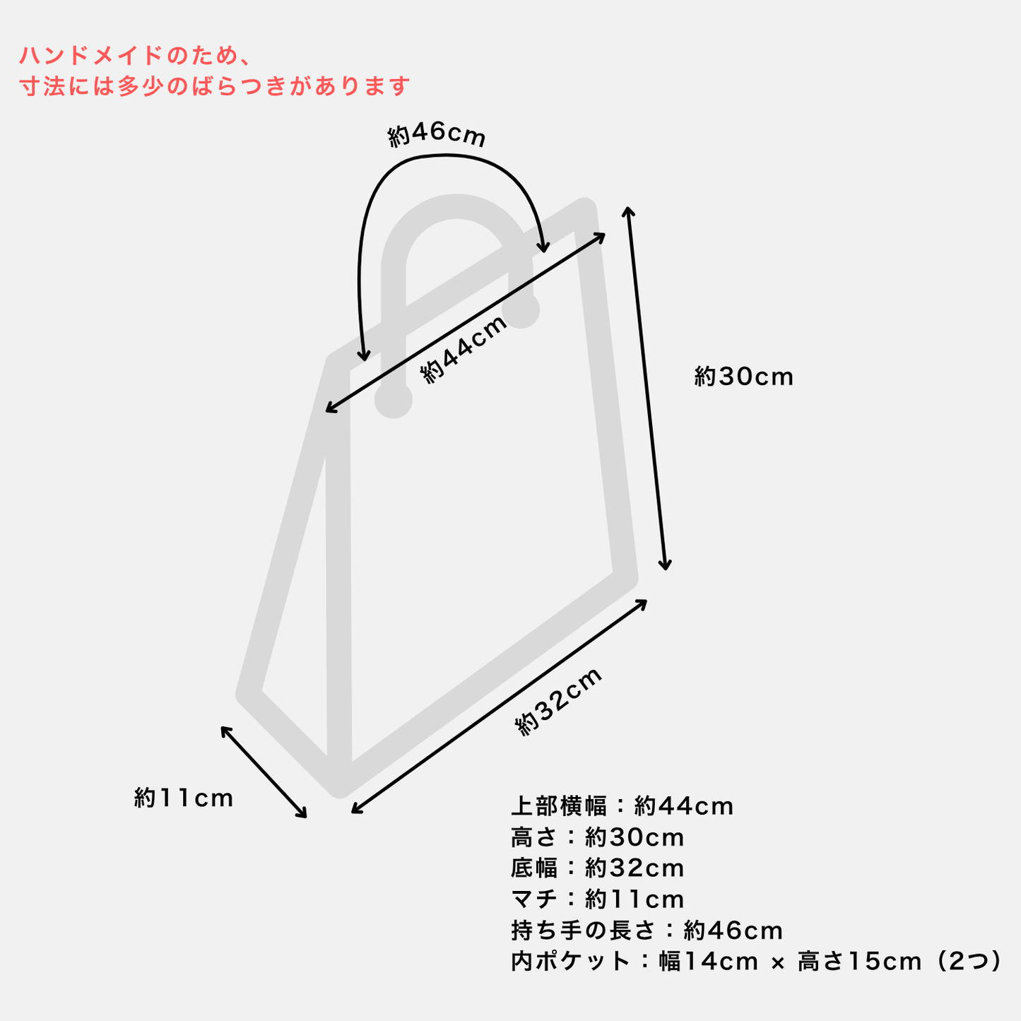 裏ネコトート(茶トラブラウン/黒ネコブラック)
