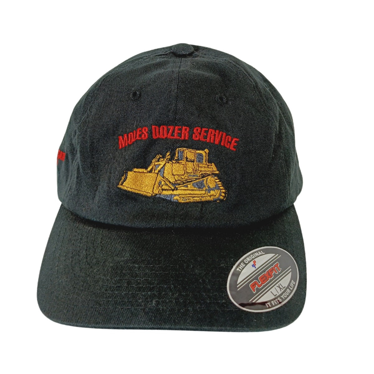 古着帽子 企業モノ帽子:フレックスフィット 重機メーカーMOLES DOZER SERVICE