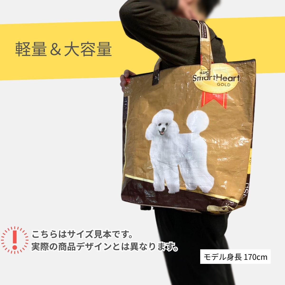 マチ付きファスナートートバッグ ゴールデンレトリバー《SE-25-03》