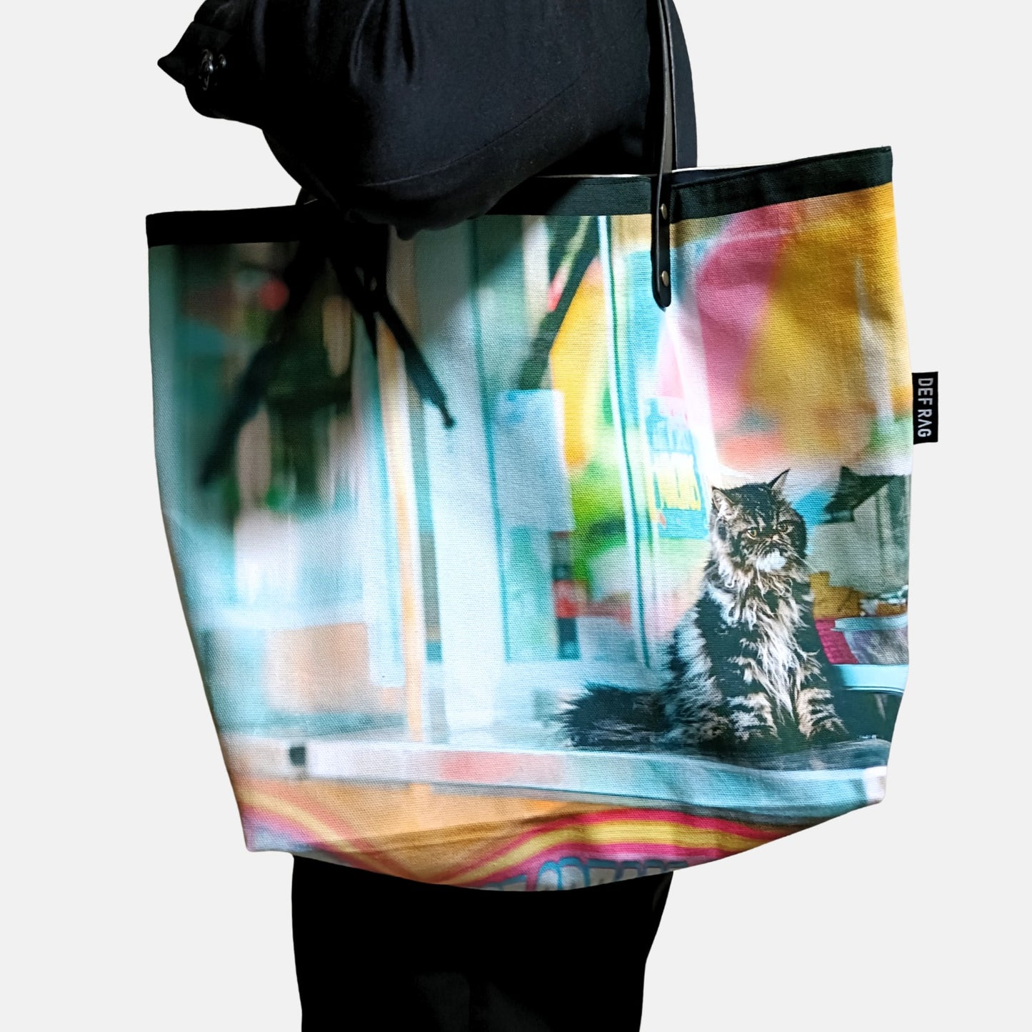 【一点モノ】猫フォト大判トートバッグ