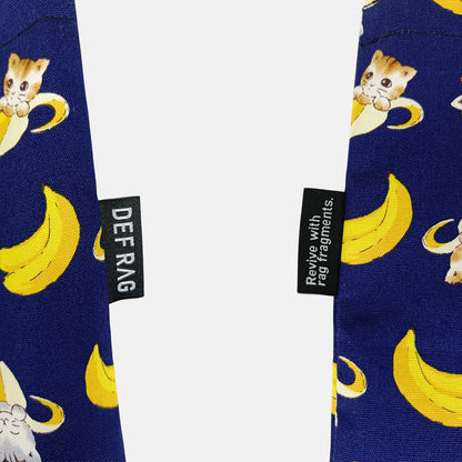 【新品】猫柄トートバッグ：ねこまみれ／ねこばなな