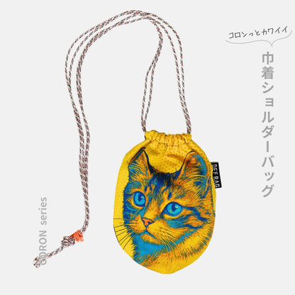 CORON:ポップアートキャット巾着ショルダー