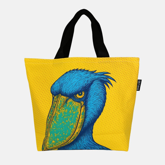 ポップアートハシビロコウ・トートバッグ