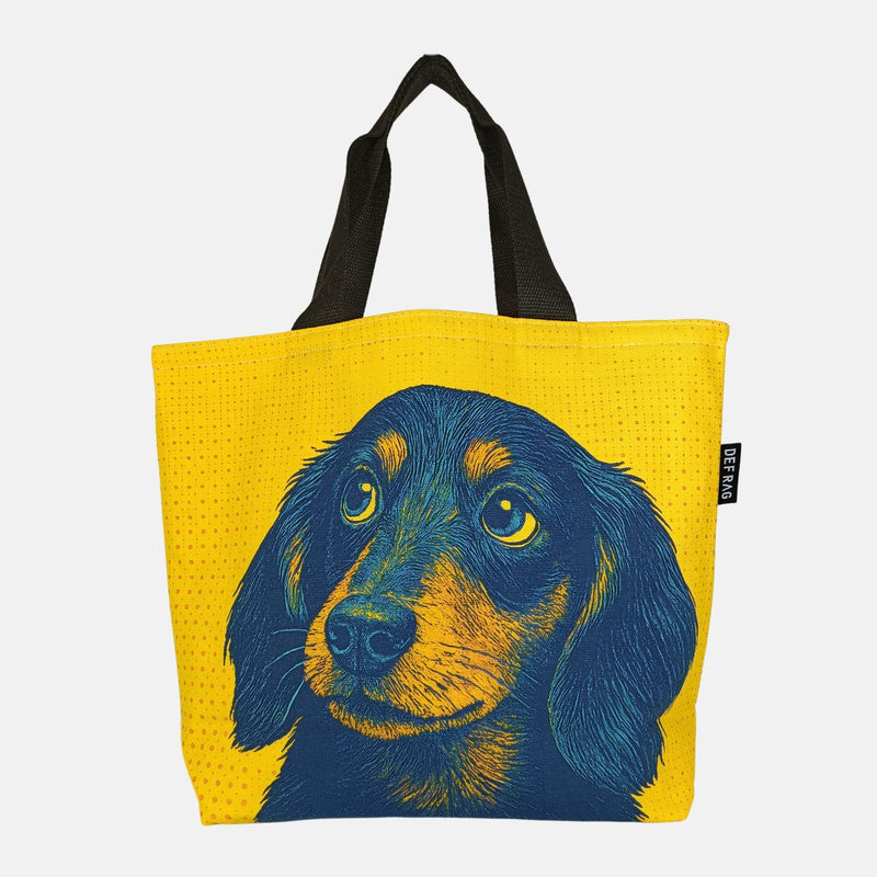 ポップアートミニチュアダックスフンド・トートバッグ