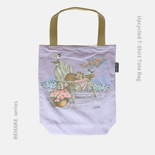 古着リメイク Morning Sun ビンテージTシャツトートバッグ《AU-49-25》