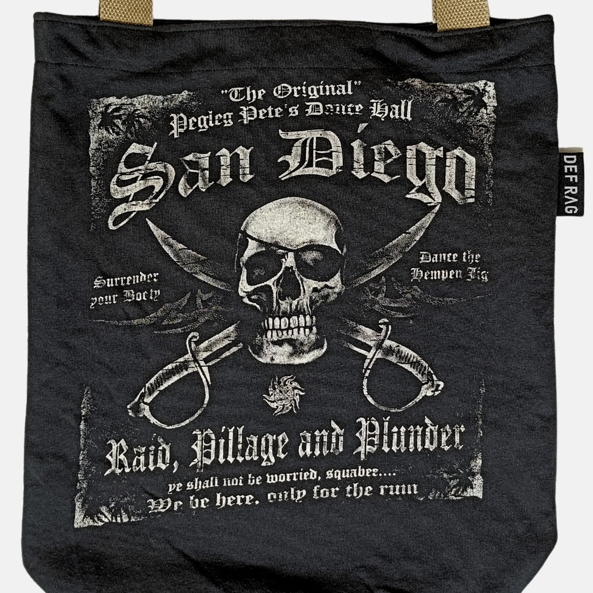 古着リメイク スカルプリントTシャツトートバッグ《AU-43-25》