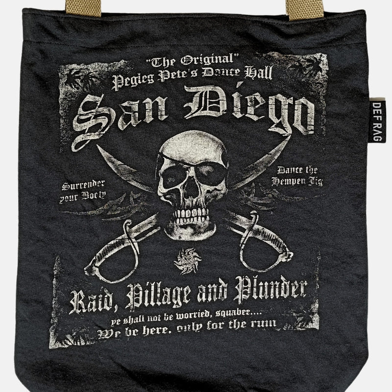 古着リメイク スカルプリントTシャツトートバッグ《AU-43-25》