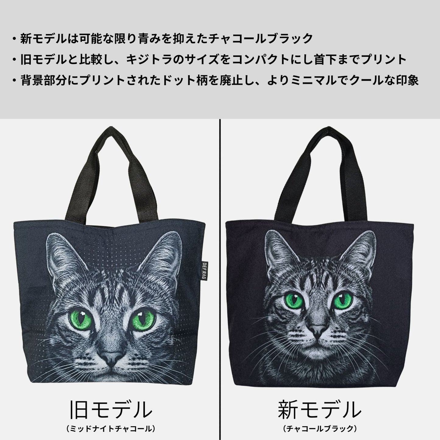 グラフィックキャット ポリ帆布トート