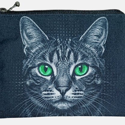 猫グラフィックポーチ（キジトラ）