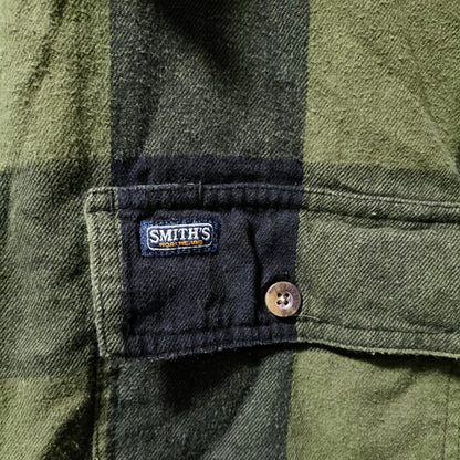 DEFRAG 一点モノ リメイク：パッチワークネルシャツ/SMITH'S WORKWEAR