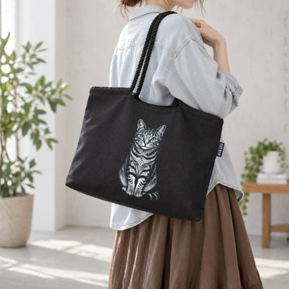 【先行販売】見つめるキジトラ｜超軽量マルシェバッグ