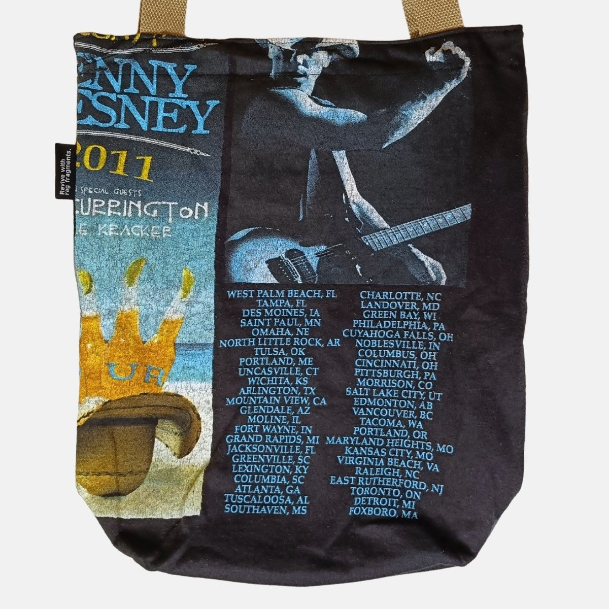 古着リメイク Kenny Chesney Tシャツトートバッグ《AU-50-25》
