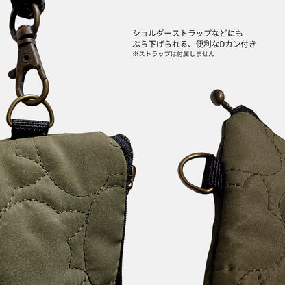 猫キルティングふっくらポーチ（マチ付きタイプ）