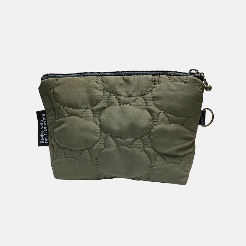 猫キルティングふっくらポーチ（マチ付きタイプ）