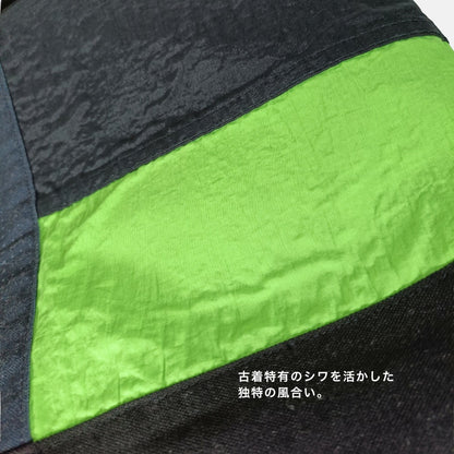 【一点物】猫グラフィック×リメイクナイロン A4ショルダーバッグ