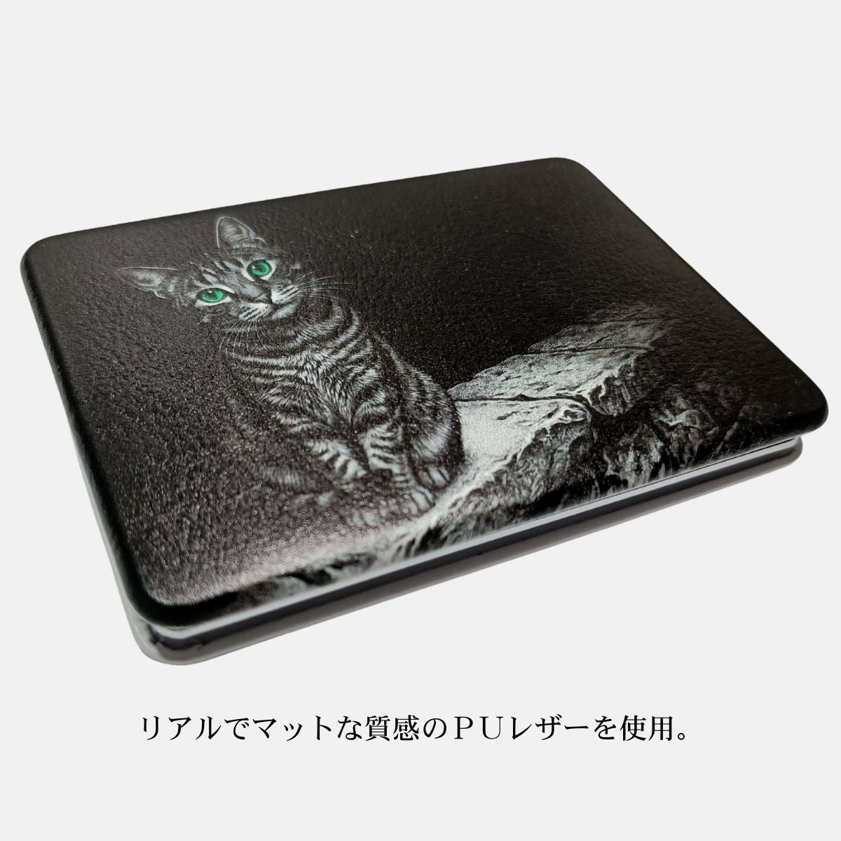 拡大鏡付きコンパクトミラー（ベロア巾着付き）