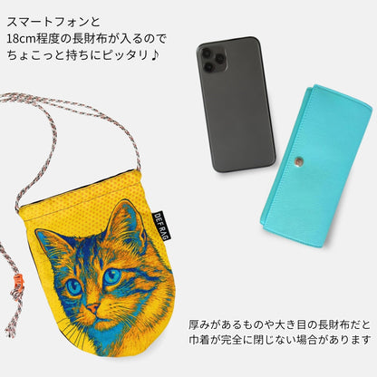 CORON:ポップアートキャット巾着ショルダー
