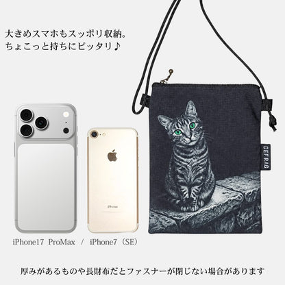 塀の上の野良猫：スマホショルダーKOTORA