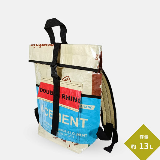 セメント袋アップサイクルリュック 13L《ap-21-25》