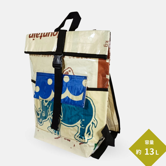 セメント袋アップサイクルリュック 13L《ap-24-25》
