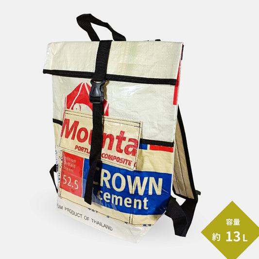 セメント袋アップサイクルリュック 13L《ap-25-25》
