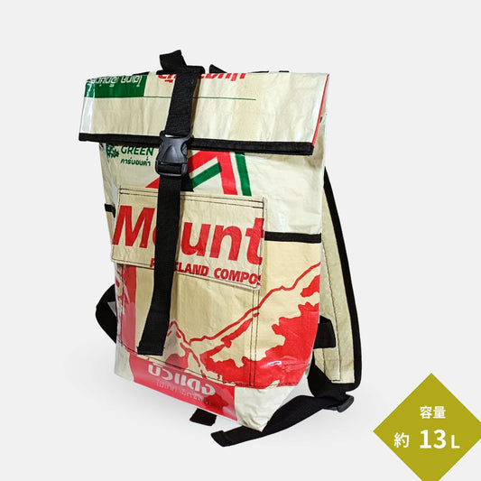 セメント袋アップサイクルリュック 13L《ap-34-25》