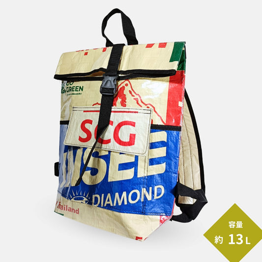セメント袋アップサイクルリュック 13L《ap-39-25》