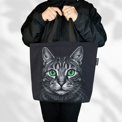 グラフィックキャット ポリ帆布トート