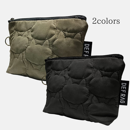 猫キルティングふっくらポーチ（マチ付きタイプ）