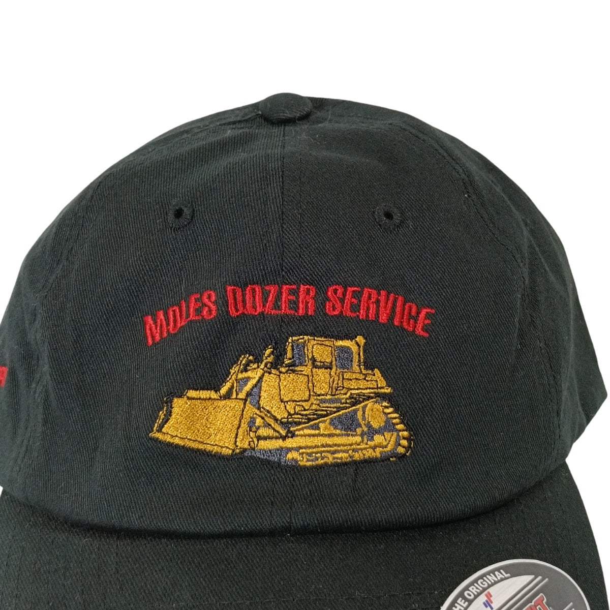 古着帽子 企業モノ帽子：フレックスフィット 重機メーカーMOLES DOZER SERVICE