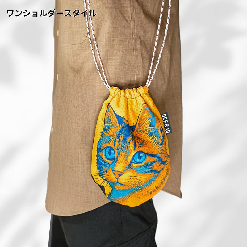 CORON:ポップアートキャット巾着ショルダー