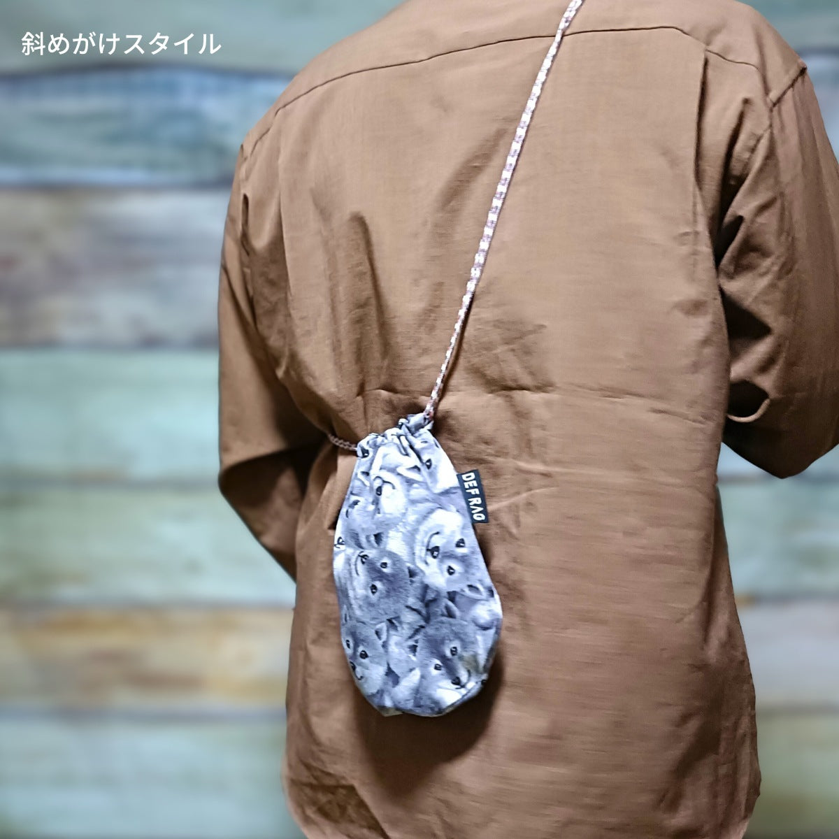 CORON - 柴犬だらけ 巾着ショルダー